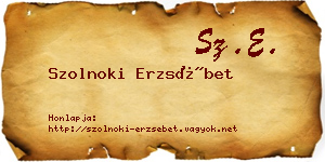 Szolnoki Erzsébet névjegykártya